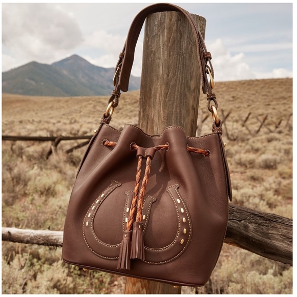 Dooney & Bourke western collection drawstring saddle bag - Picture 1 of 13